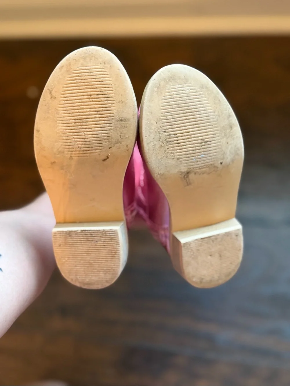Kids Shimmery Pink Cowgirl Boots - Pull-On Western Style